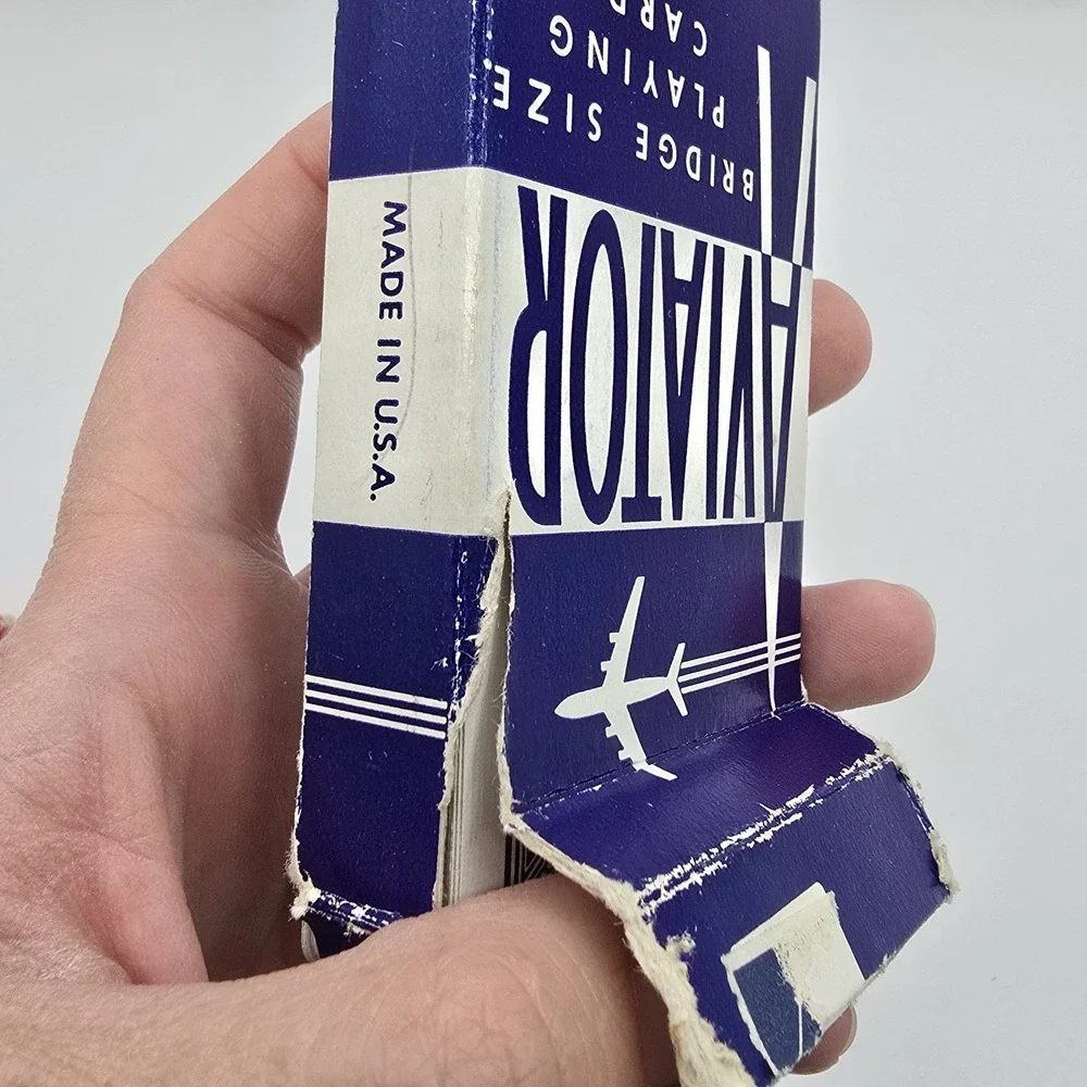 Vintage AVIATOR Lot Of 2  Deck PLAYING CARDS, Complete,‎ Made in USA